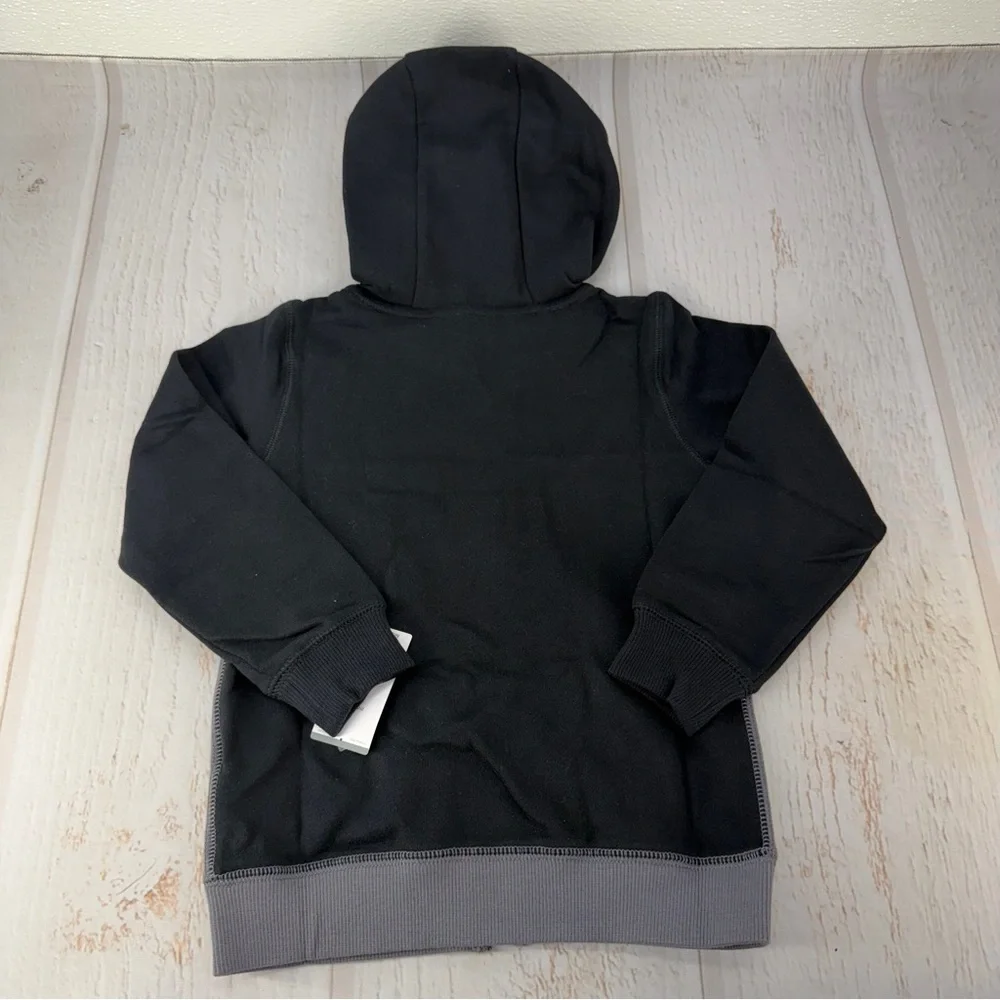 🧥 Carter’s Toddler Boys Zip-Up Hoodie – Black & Gray‎
